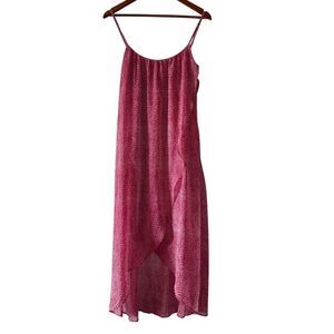 H&M Sheer Chiffon Midi Dress Size 8